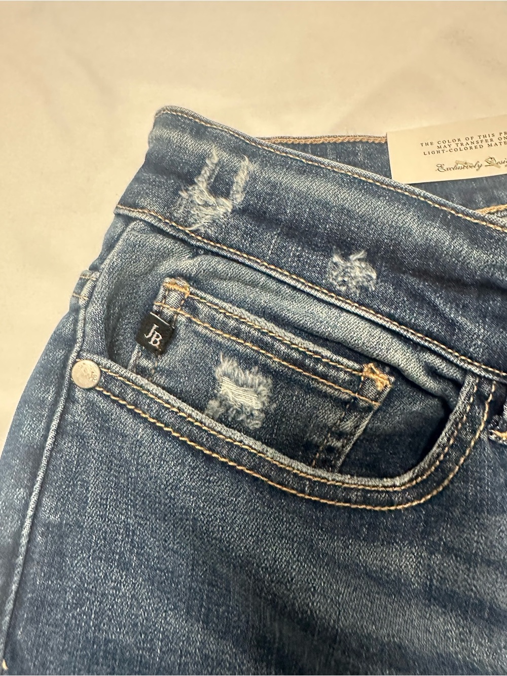 Judy Blue Women’s 14W High Waist Skinny Jeans Button Fly Distressed NWT - Picture 7 of 7